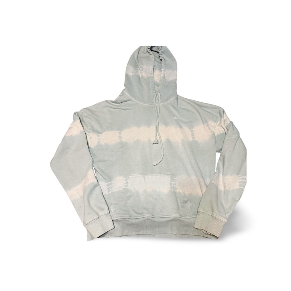Hollister California‎ Tie-Dye Hoodie Light Blue White Pullover Men’s Medium